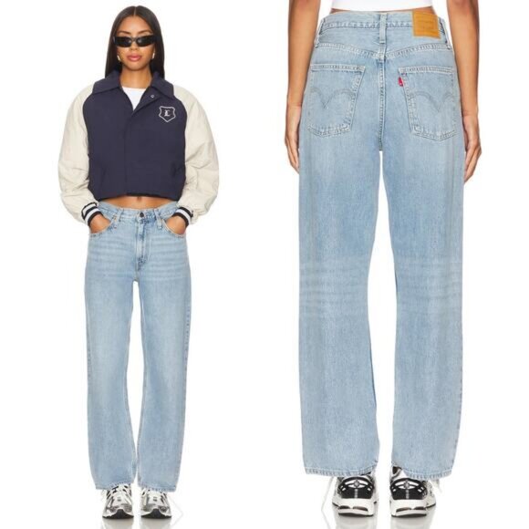 LEVI'S Premium Dad Straight Jeans Size 23 Far And Wide - Picture 1 of 8